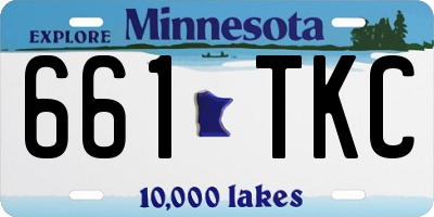 MN license plate 661TKC