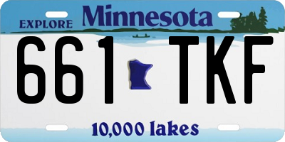 MN license plate 661TKF