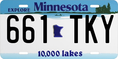 MN license plate 661TKY
