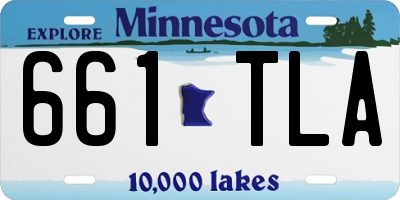 MN license plate 661TLA