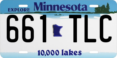 MN license plate 661TLC