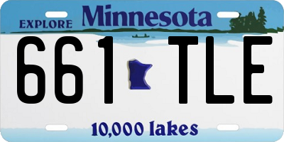 MN license plate 661TLE