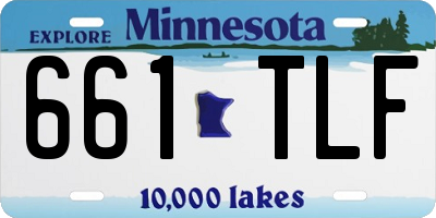 MN license plate 661TLF