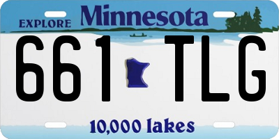 MN license plate 661TLG