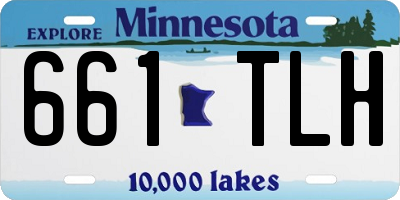 MN license plate 661TLH