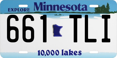 MN license plate 661TLI