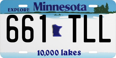 MN license plate 661TLL