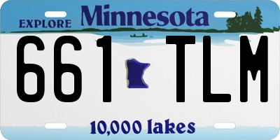 MN license plate 661TLM