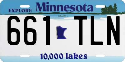 MN license plate 661TLN