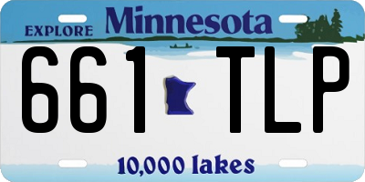 MN license plate 661TLP