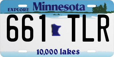 MN license plate 661TLR