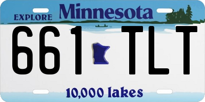 MN license plate 661TLT