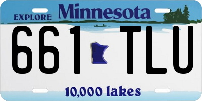 MN license plate 661TLU