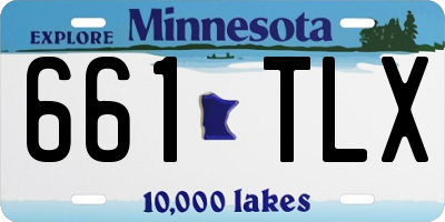 MN license plate 661TLX