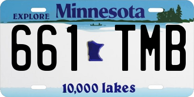 MN license plate 661TMB