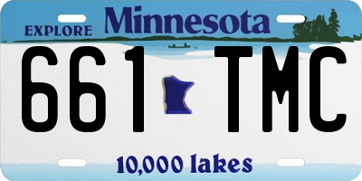 MN license plate 661TMC