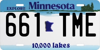 MN license plate 661TME