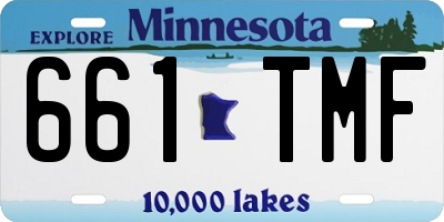 MN license plate 661TMF