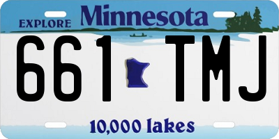MN license plate 661TMJ
