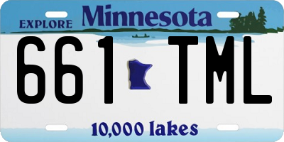 MN license plate 661TML