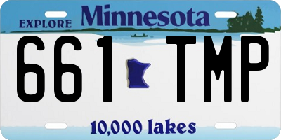 MN license plate 661TMP