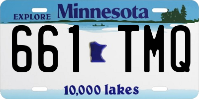 MN license plate 661TMQ