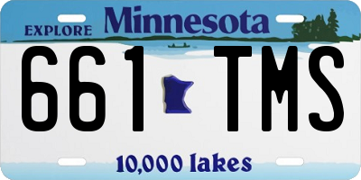 MN license plate 661TMS