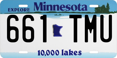 MN license plate 661TMU