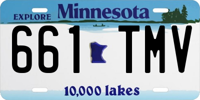 MN license plate 661TMV