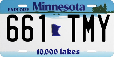 MN license plate 661TMY