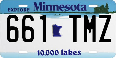 MN license plate 661TMZ