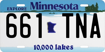 MN license plate 661TNA