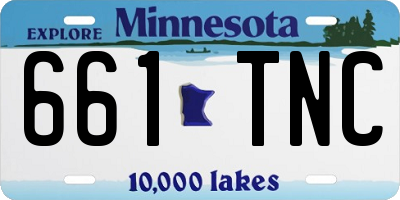 MN license plate 661TNC