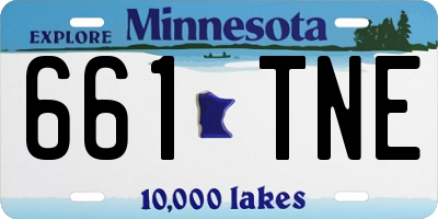 MN license plate 661TNE