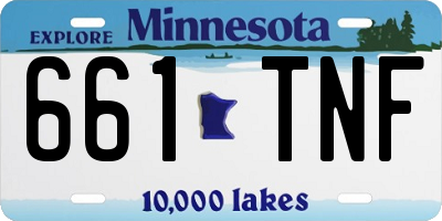 MN license plate 661TNF