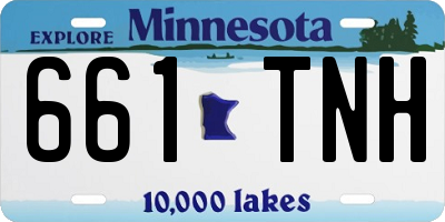 MN license plate 661TNH