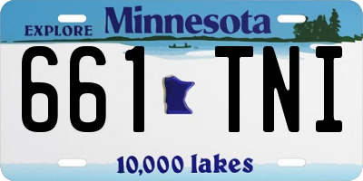 MN license plate 661TNI