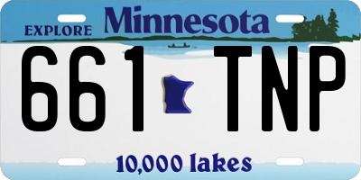MN license plate 661TNP
