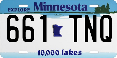 MN license plate 661TNQ