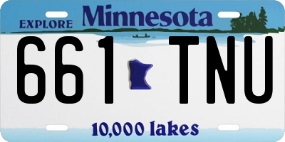 MN license plate 661TNU
