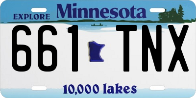 MN license plate 661TNX