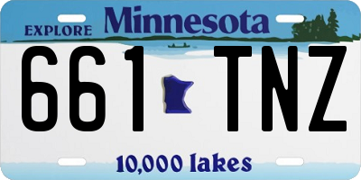 MN license plate 661TNZ