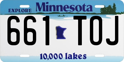 MN license plate 661TOJ