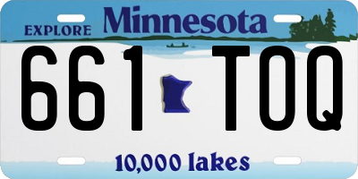 MN license plate 661TOQ
