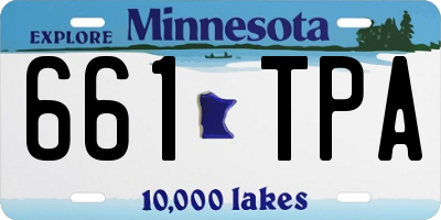 MN license plate 661TPA