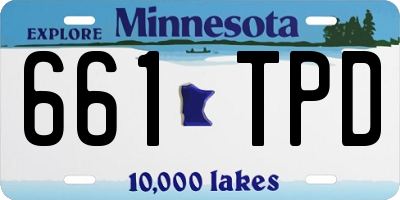 MN license plate 661TPD