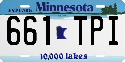 MN license plate 661TPI