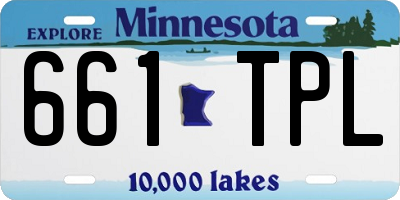 MN license plate 661TPL