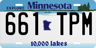 MN license plate 661TPM