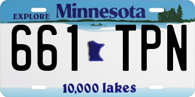 MN license plate 661TPN